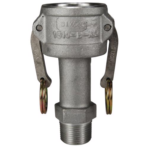 2030-B-AL Cam & Groove Reducing Type B Coupler x Male NPT 2030-B-AL Aluminum Type B Jump Size Couplers